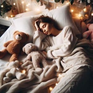 mujer durmiendo placidamente
