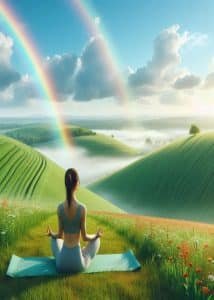 Mujer meditando