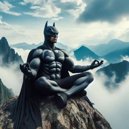 Batman meditando