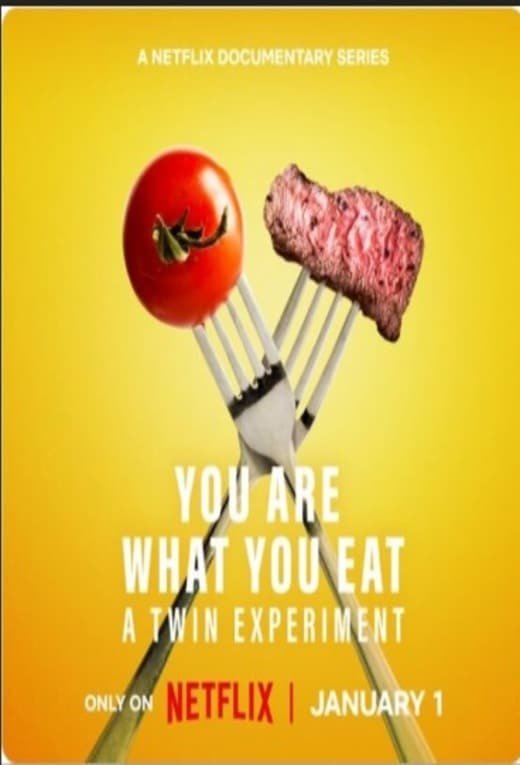 Portada del documental "somos lo que comemos de Netflix