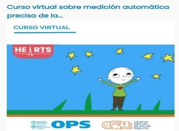Portada del curso virtual de la OPS sobre hipertensión arterial
