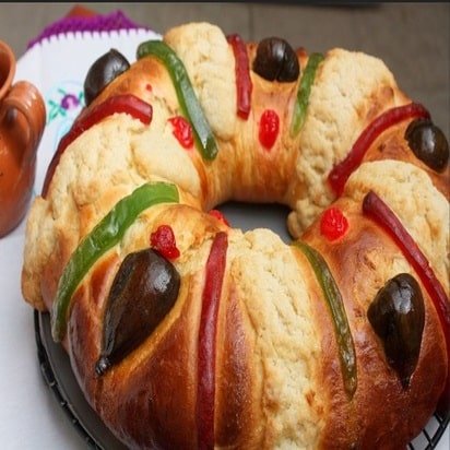 Pan tradicional de México: rosca de reyes