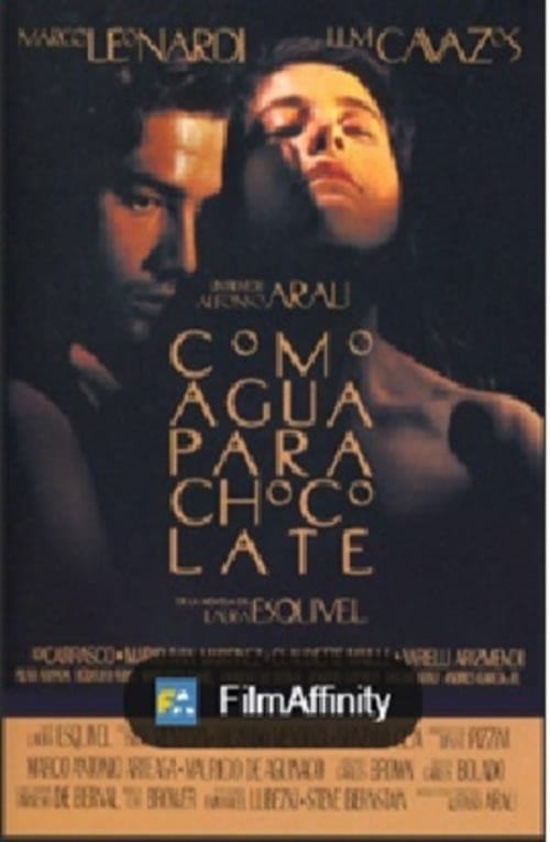 Portada de la película "como agua para chocolate"