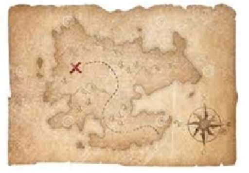 Un mapa antiguo con tonos cafés